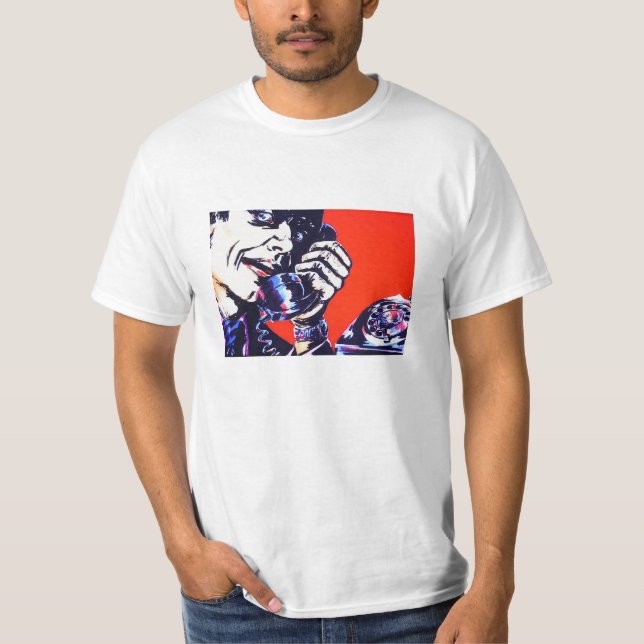 Rétro T-shirt d'homme de téléphone des années 1970 (Devant)