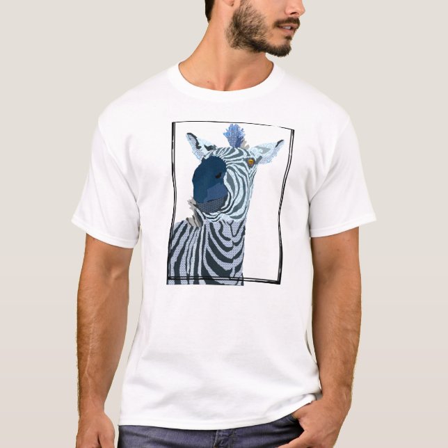 Rétro T-shirt du zèbre II (Devant)