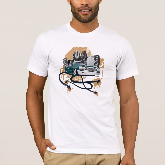 rétro T-shirt urbain de voiture (Devant)