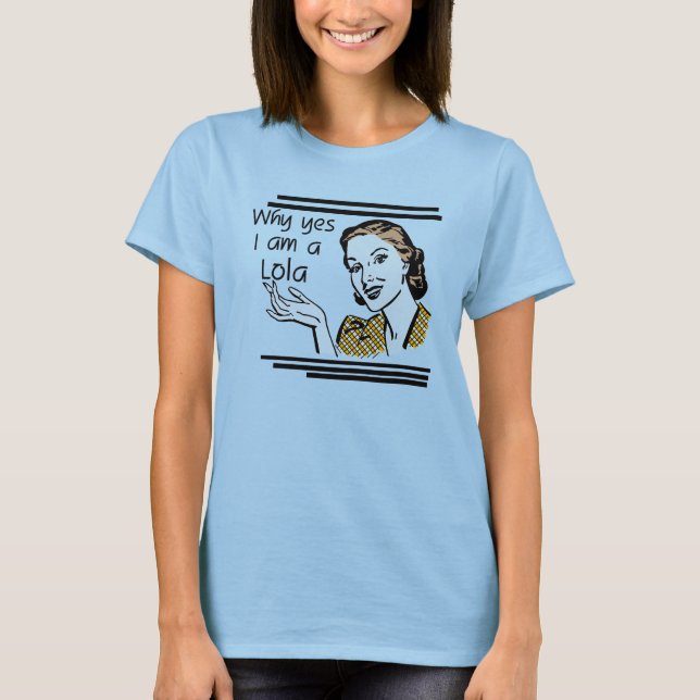Rétro T-shirts et cadeaux de Lola (Devant)