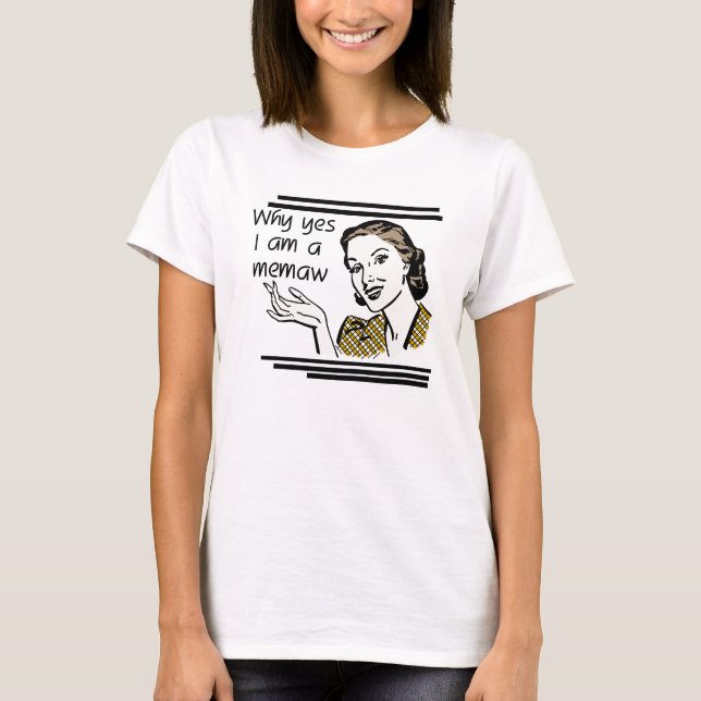 Rétro T-shirts et cadeaux de Memaw (Devant)