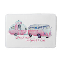 Rétro tapis de bain de caravane et de Van de