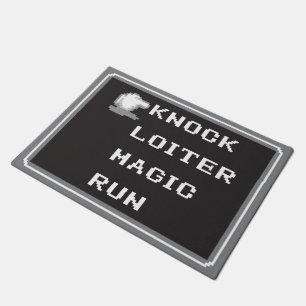 Rétro tapis de porte de menu de RPG 18" x 24" (à