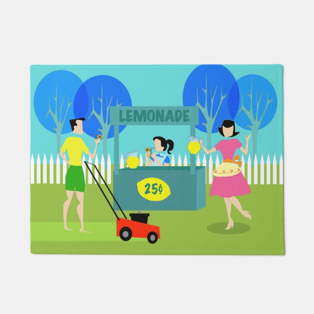 Rétro tapis de porte du stand de limonade des (Devant)