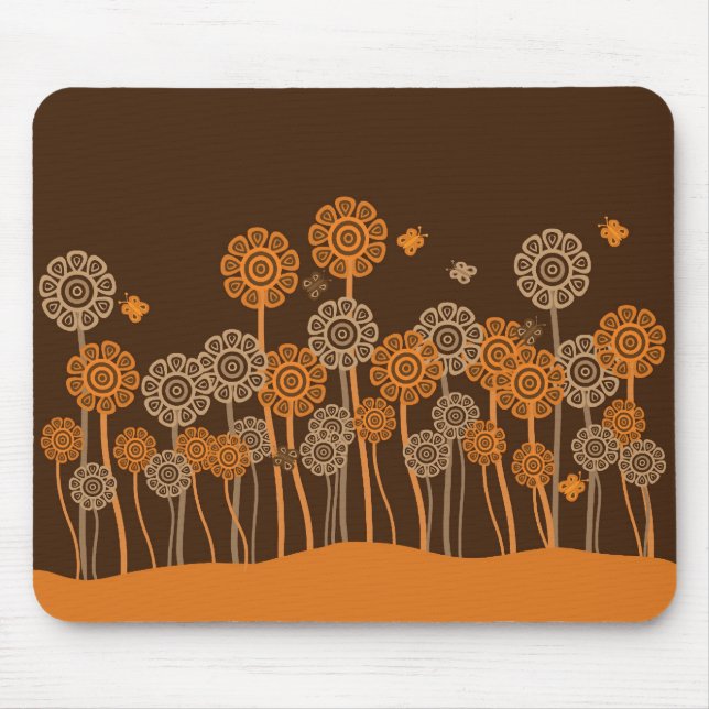 Rétro tapis génial de souris de jardin (Devant)