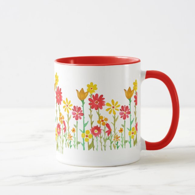 Rétro tasse de café de fleur par Megaflora (Droite)