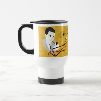 Rétro tasse drôle de voyage de café de papa