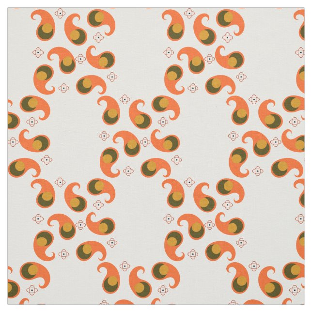 Rétro tissu de Paisley (Échantillon)