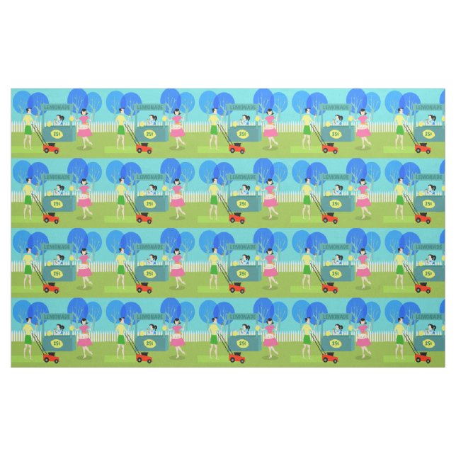 Rétro tissu du stand de limonade des enfants (Yard)