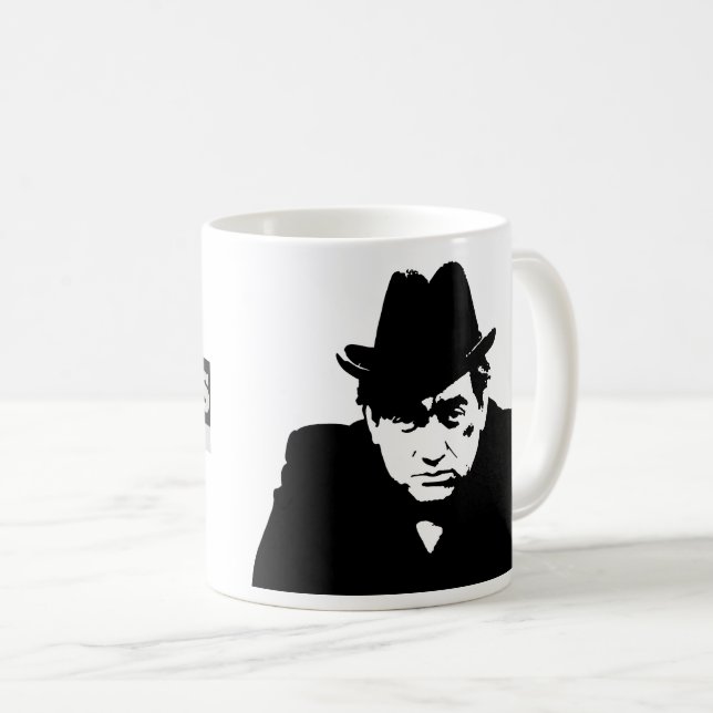 Rétro Tony Hancock BBC Comédie Légende mug (Devant droit)