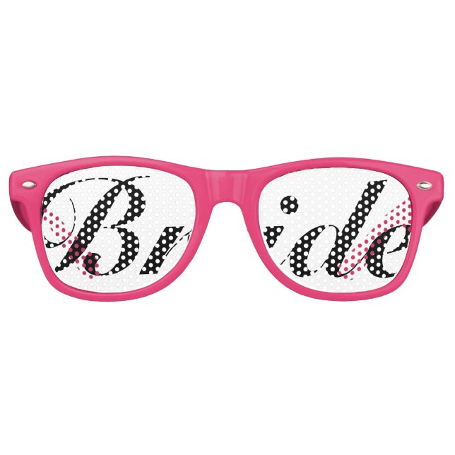 Retro Toutes les lunettes de fête de mariage de mariée c (Devant)