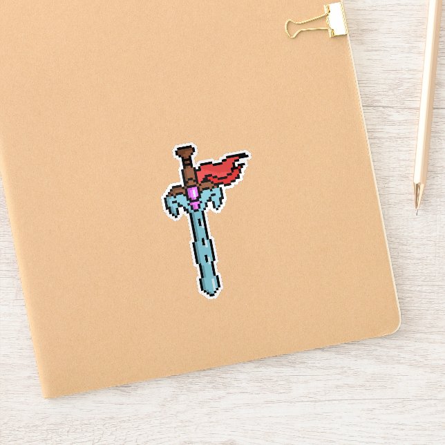 Retro Ultimate Sword Sticker (Carnet)