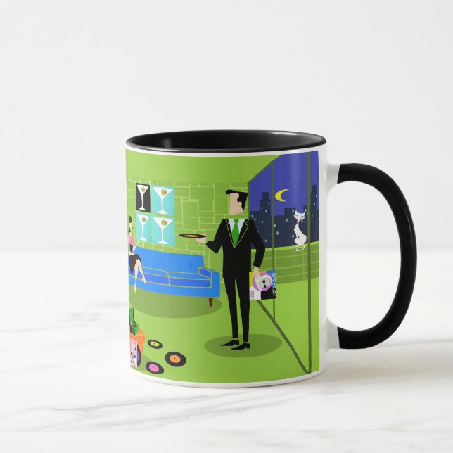 Retro Urban Cartoon Couple Mug (Droite)