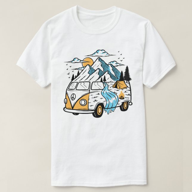 Retro Van T-Shirt (Design devant)