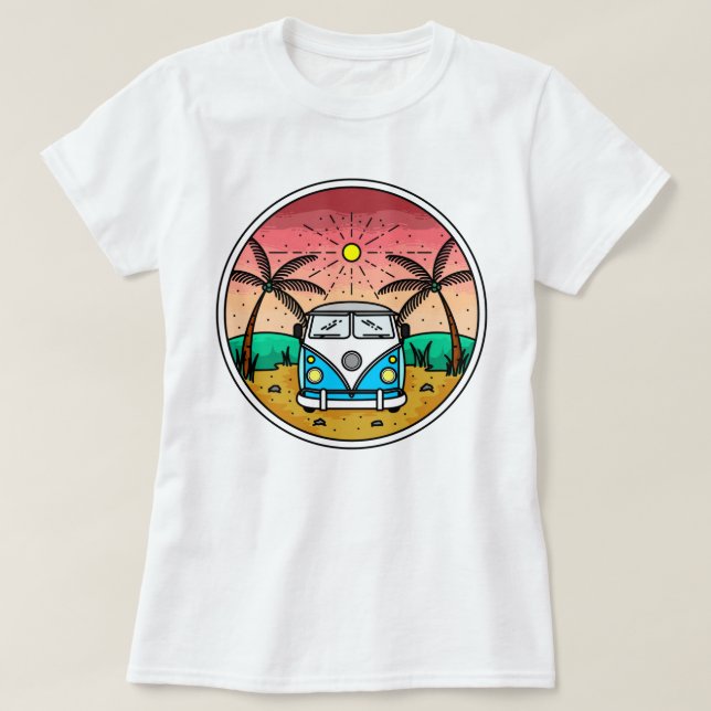 Retro Van T-Shirt (Design devant)