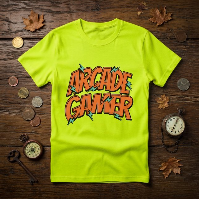 Retro Vintage 80s Arcade Gamer T-Shirt (Créateur téléchargé)