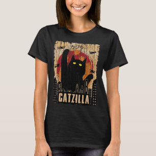 Rétro Vintage Catzilla Tshirt 948