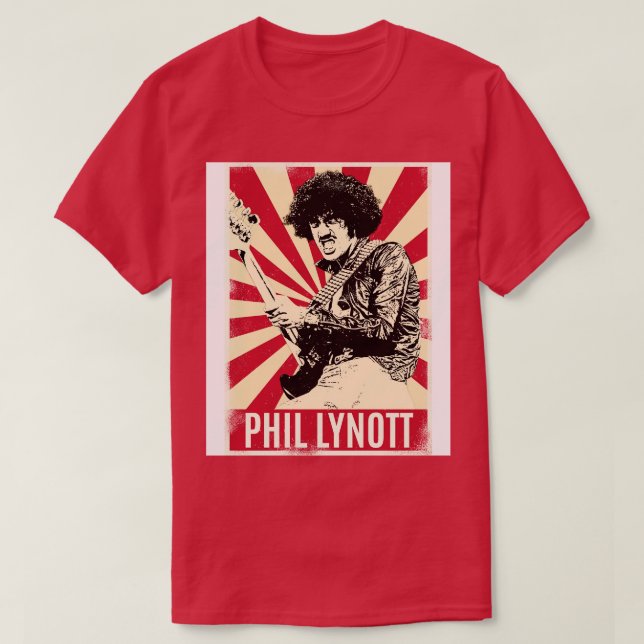 Retro Vintage Phil Lynott TShirt (Design devant)