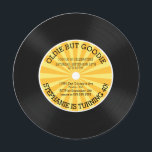 Retro Vinyl Record Anniversaire Fête Invitation<br><div class="desc">Invitation de fête d'anniversaire de disque vinyle vintage avec un motif rayé étoile jaune rétro sur une invitation d'anniversaire de mort cercle mignon. Parfait pour tout anniversaire d'âge adulte,  30e anniversaire,  fête de 40e anniversaire,  fête de 50e anniversaire,  fête de 60e anniversaire.</div>