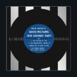 Retro Vinyl Record l Invitations de fête d'anniver<br><div class="desc">Une façon originale et unique d'envoyer vos invitations à fêter votre anniversaire! Tous les textes par défaut peuvent être entièrement customisés avec vos propres mots, et vous pouvez également modifier les polices, les tailles et les couleurs du texte. Cette invitation peut également être customisée pour s'adapter à toute autre occasion...</div>