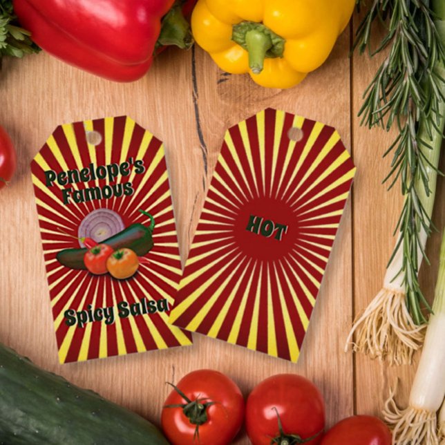 Rétro Votre Fameux Étiquette de Tag Canning Salsa (Créateur téléchargé)