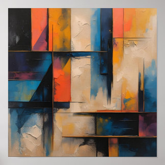 Retro Wave Design 01 Poster papier mat