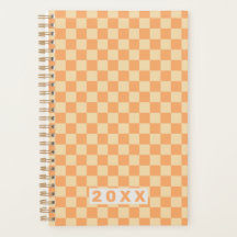 Retro Yellow Orange Checkerboard 2026