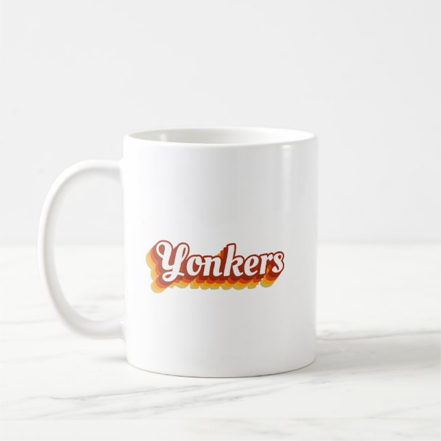 Retro Yonkers New York café Mug (Gauche)