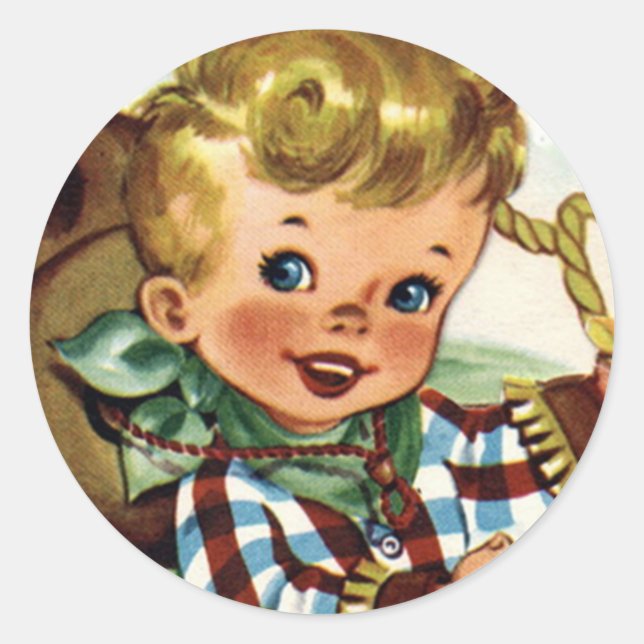 Rétros autocollants occidentaux d'amusement du (Devant)