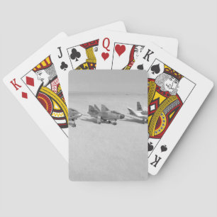 Rétros cartes de jeu d'avion de chasse