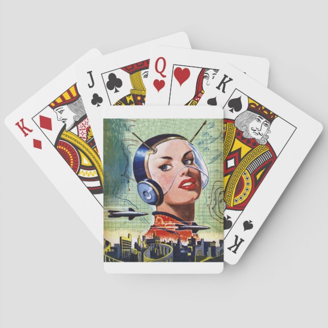 Rétros cartes de jeu de la science-fiction (dos)