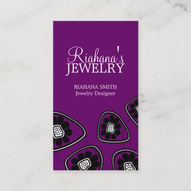 Rétros cartes de visite de fleur (Devant)