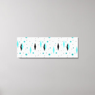 Rétros diamants de turquoise et copie de toile de