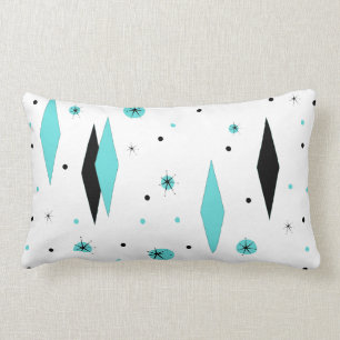 Rétros diamants de turquoise et coussin lombaire