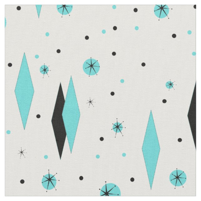 Rétros diamants de turquoise et tissu de (Fermer)