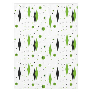 Rétros diamants verts et nappe de Starbursts