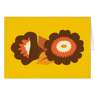 Rétros fleurs Brown