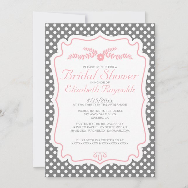 Rétros invitations de Fête de la mariée (Devant)