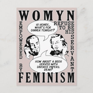 Rétros invitations féministes de partie de divorce