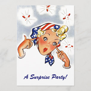 Rétros invitations lunatiques vintages de fête