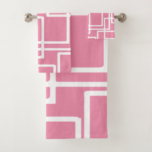 Rétros rectangles blancs modernes sur le rose