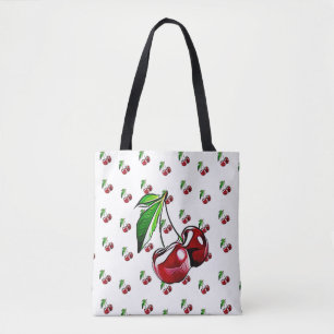 Rétros sacs fourre-tout à cerise