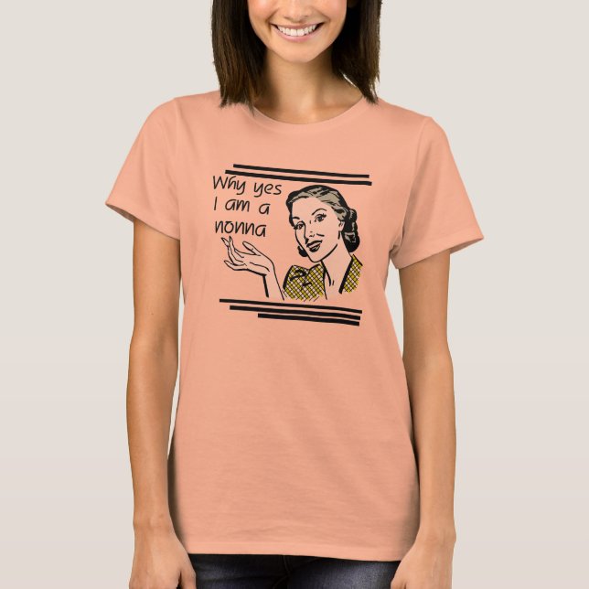 Rétros T-shirts et cadeaux de Nonna (Devant)