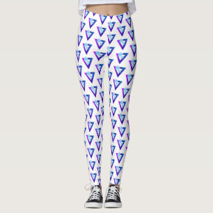 RETROWAVE SYNTHWAVE PALMIERS TRIANGLE LEGGING