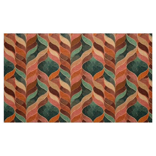 retto style 60s les années 70 tissu (Fat Quarter)