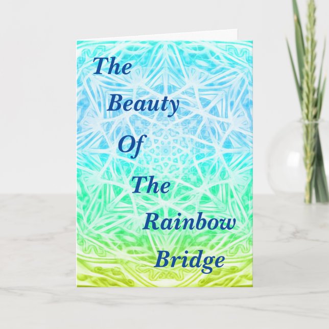 Réunion Au Pont Arc-En-Ciel Carte Pliée YGB (Devant)