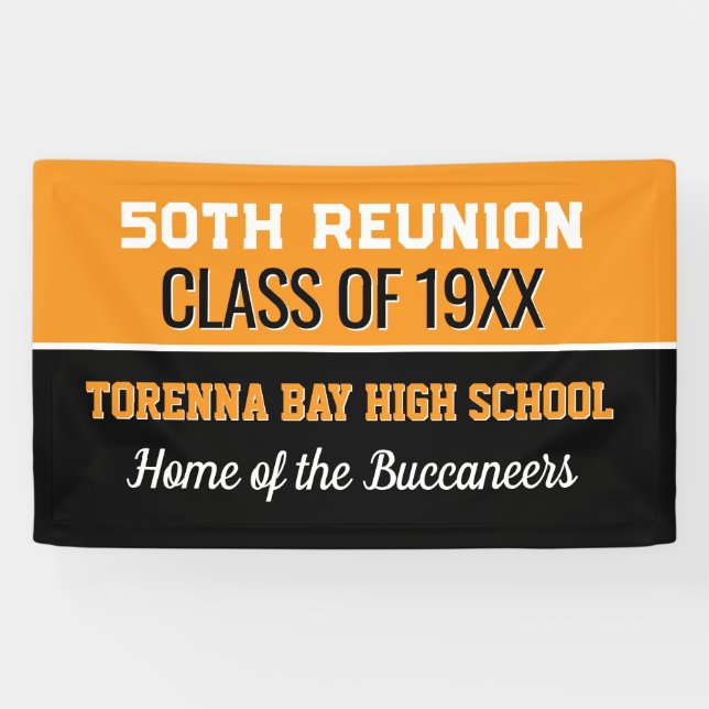 Réunion de classe ! Bannière de réunion des 50 ans (Horizontal)