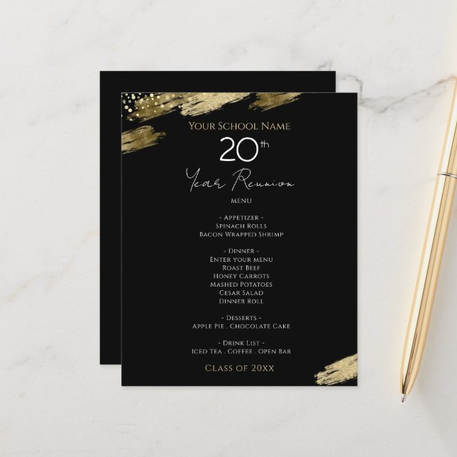 Réunion de classe Black and Gold (Devant/Arrière en situation)