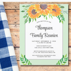 Réunion de famille Budget Tournesols