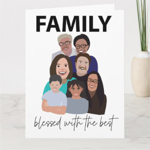 Réunion de famille Carte de vœux cool pour une réu